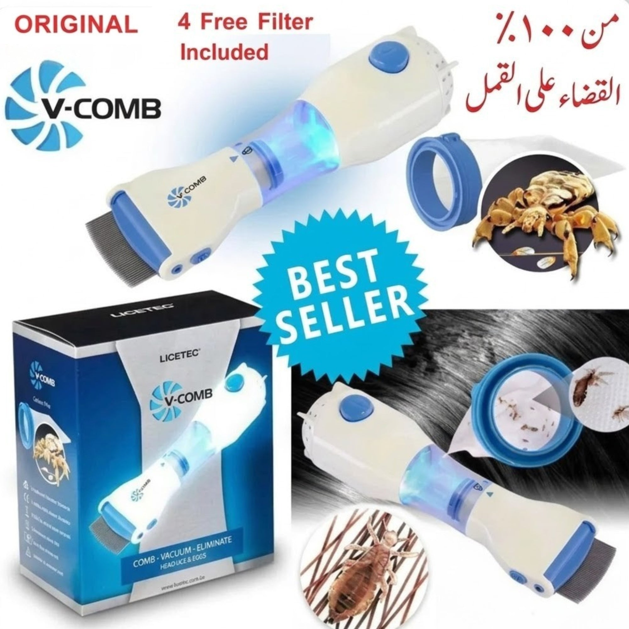 Electric Head Lice Removal Comb