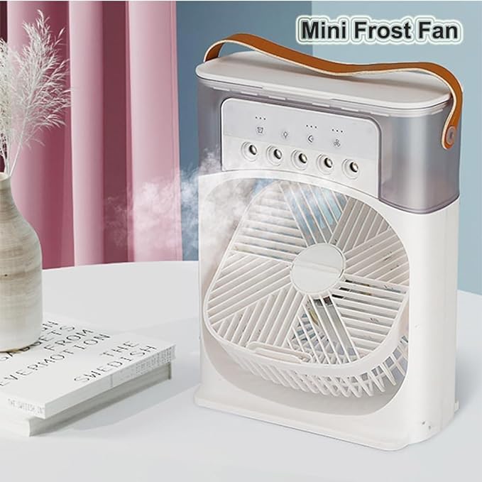 Ice Cooling Fan Mini Air Cooler – USB Portable Mist Fan for Room & Office KSA