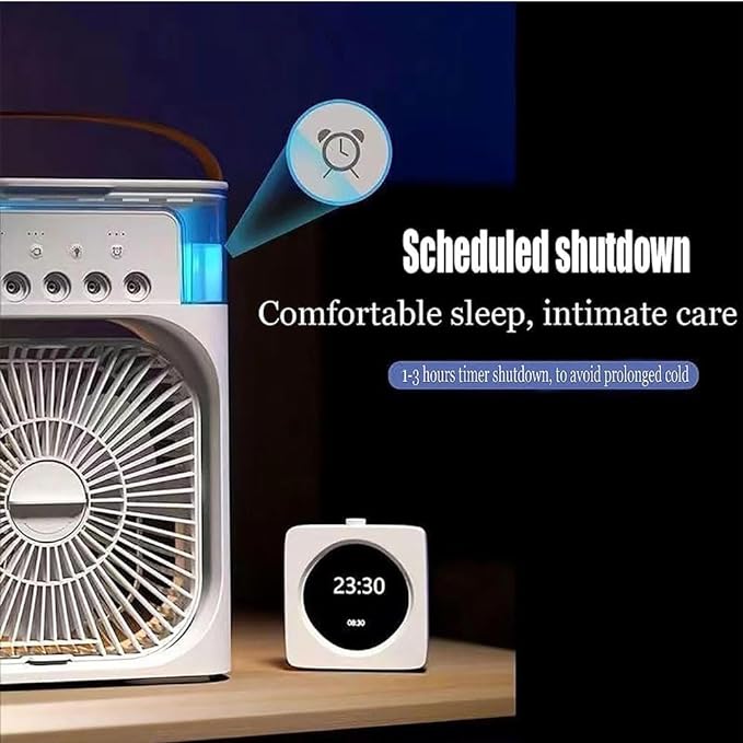 Ice Cooling Fan Mini Air Cooler – USB Portable Mist Fan for Room & Office KSA